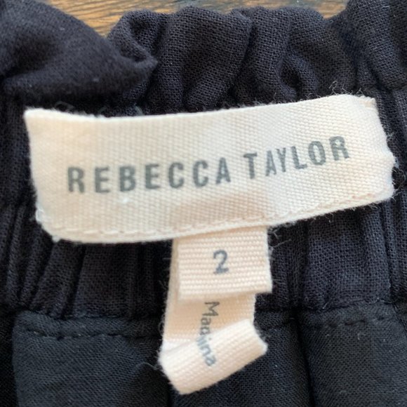 Rebecca Taylor Cotton Embroidered Off Shoulder Shift Dress Size 2 - Picture 4 of 4